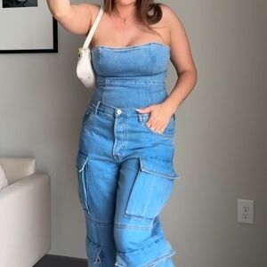Denim Forum Aritzia Denim Tube Top